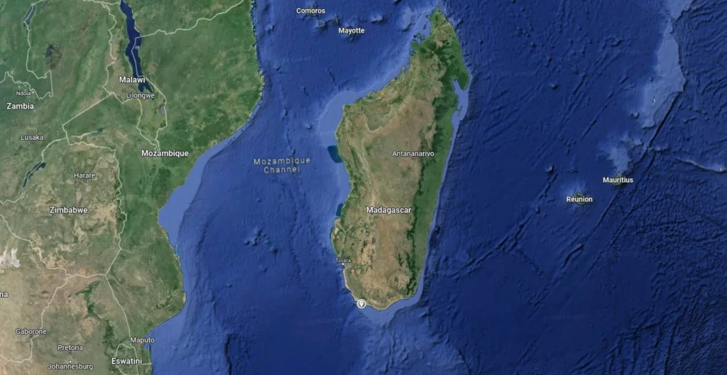 Madagascar map location