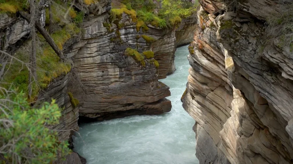 narrow slot of the canyon