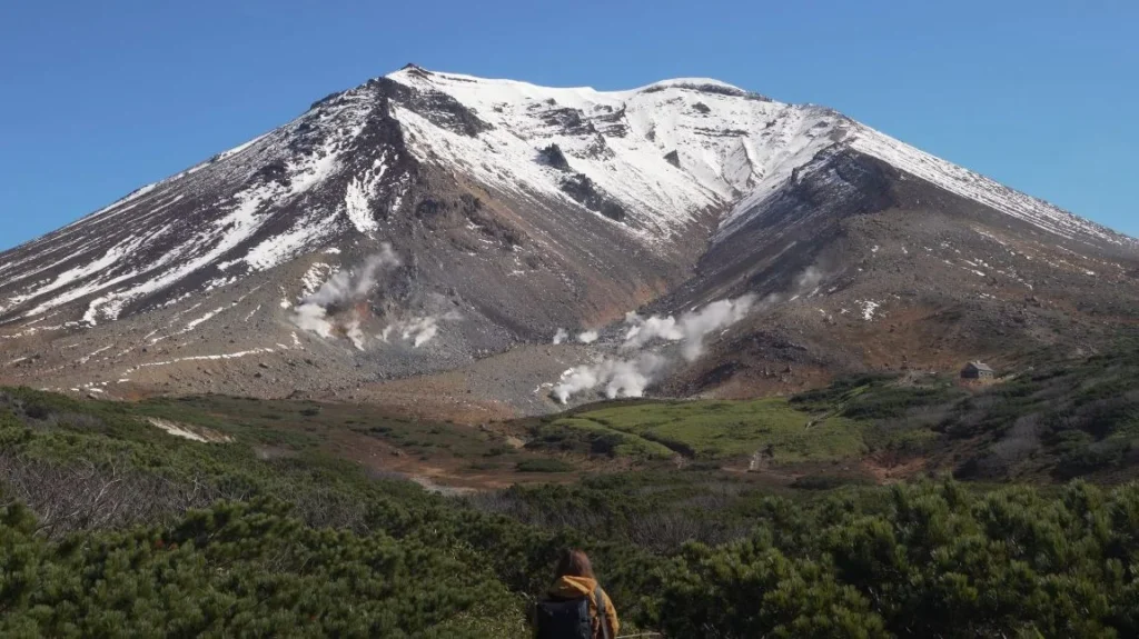 Mt. Asama with steam