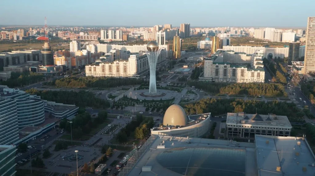 areal city view