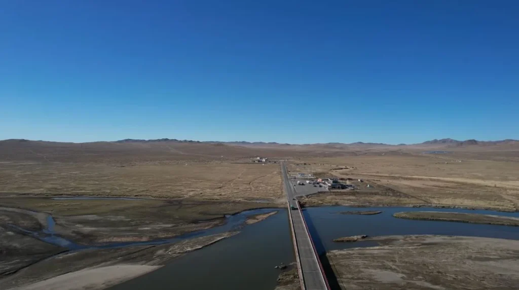 bridge over river cutting through nothing