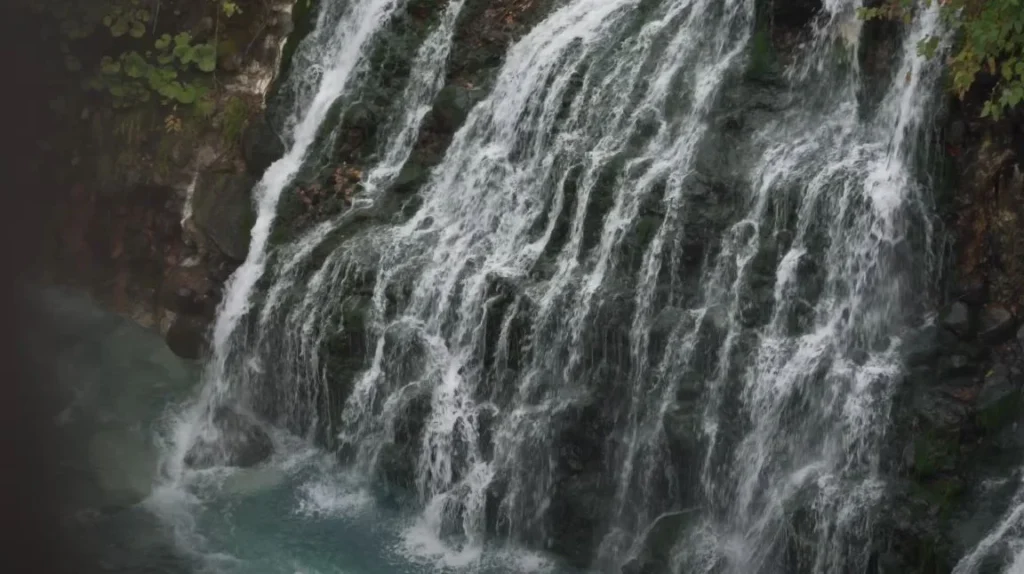 the waterfall