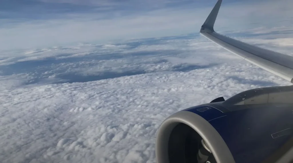 Flying to Azerbaijan
