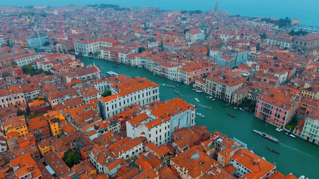 Arial view of Vanice