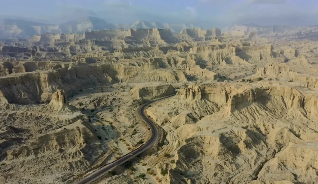Balochistan badlands terrain