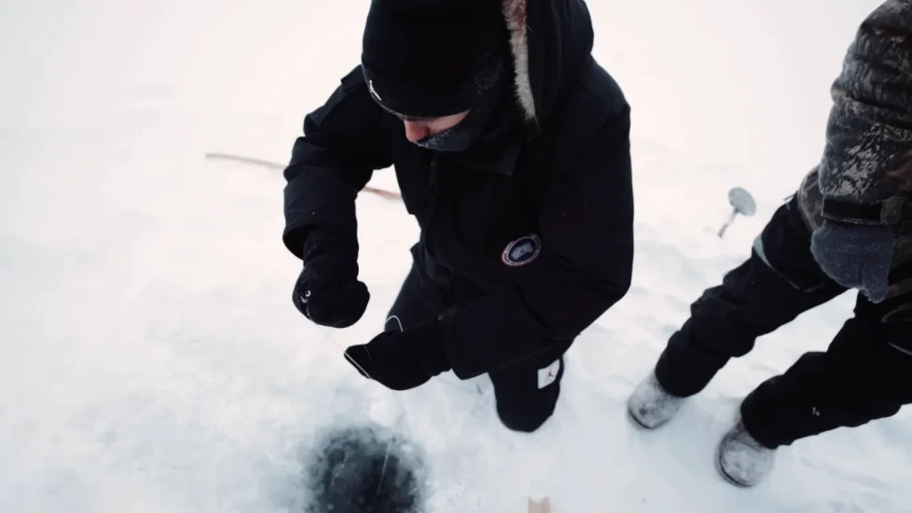 Ice fishing in Yakutia