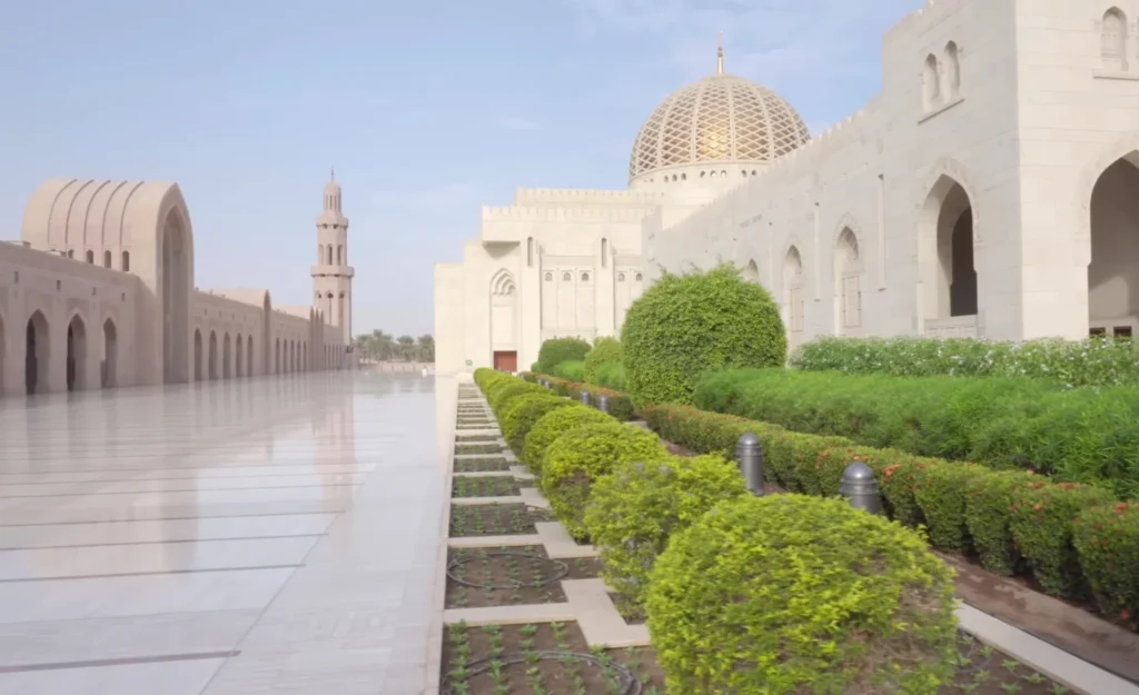Sultan Qaboos Grand Mosque in Muscat