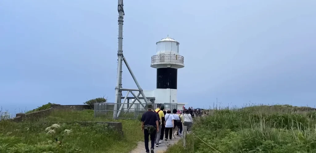 Arriving at cape kamui lighthouse