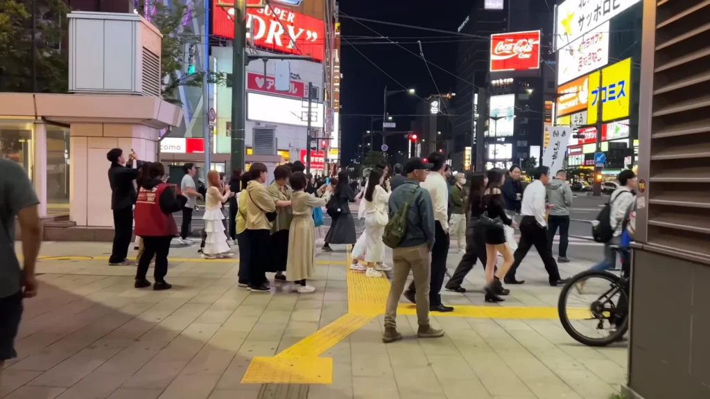 Arriving at susukino