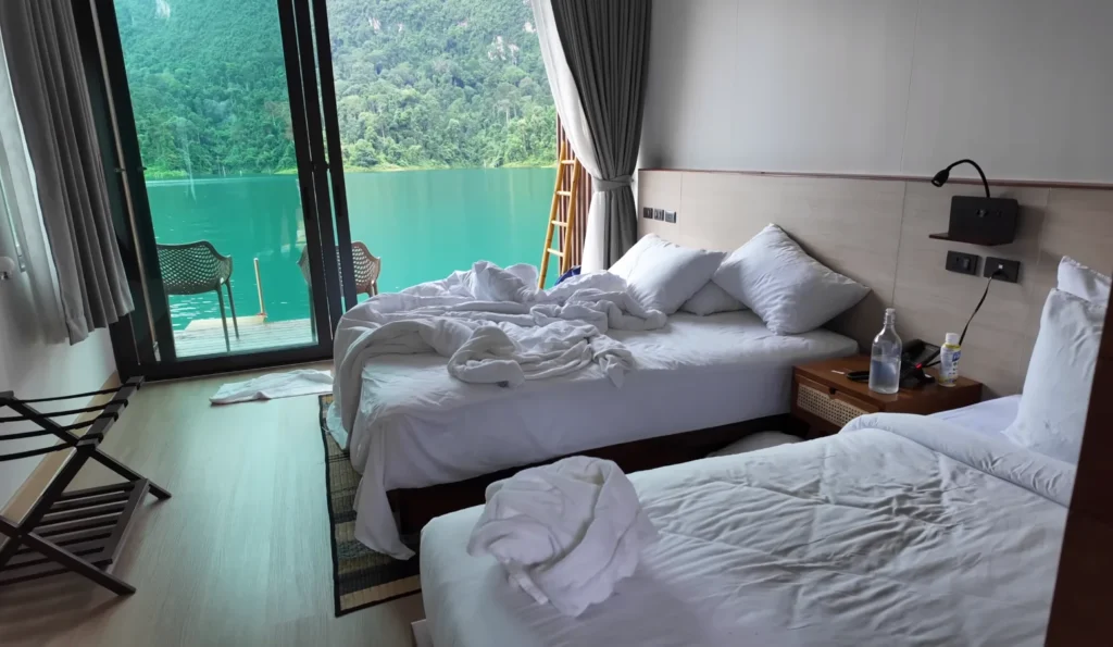 Room in middle of water