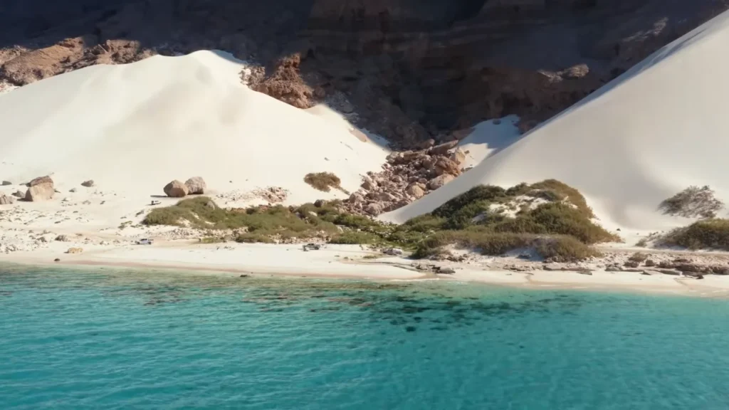 Arriving at arher dunes