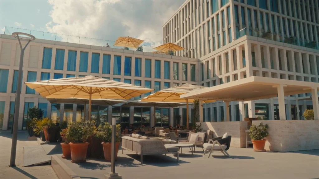 Hotel terraces with marina views (1)