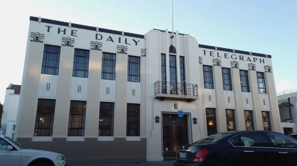 The Daily Telegraph Building - beautiful Art Deco from Napier's famous architectural heritage