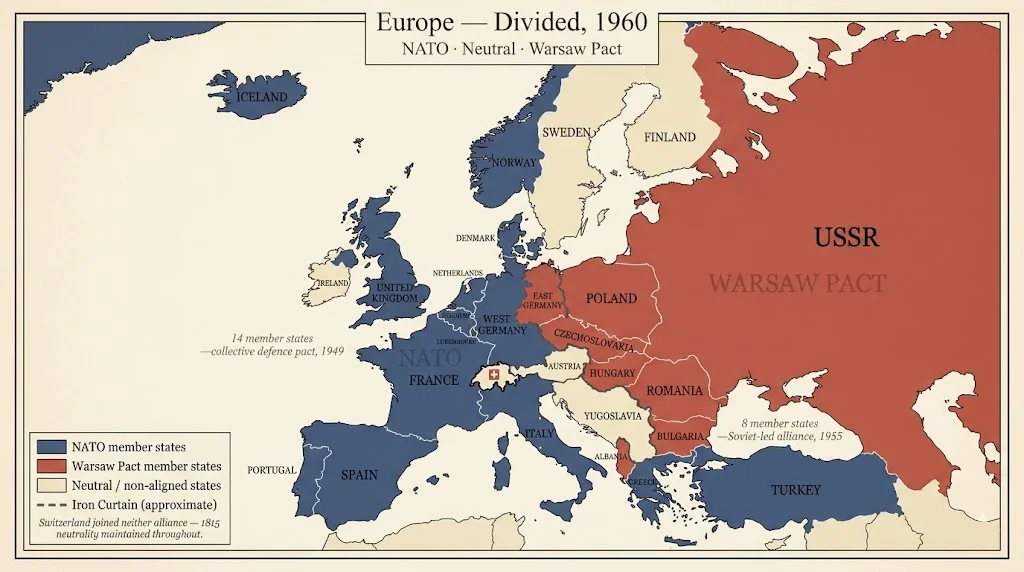 Cold War Europe circa 1960