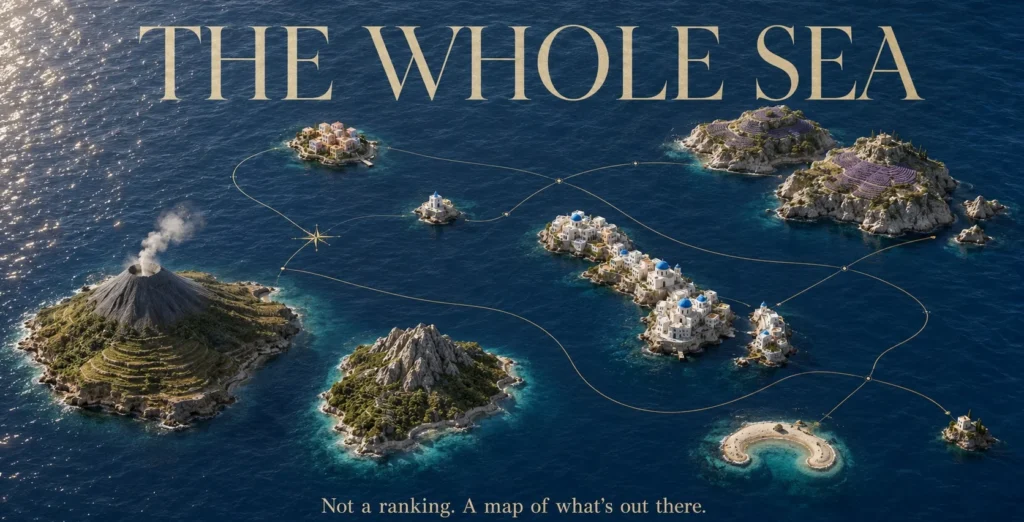 Mediterranean Islands: From the Big Volcanic Giants to the Tiny Ones Nobody Talks About